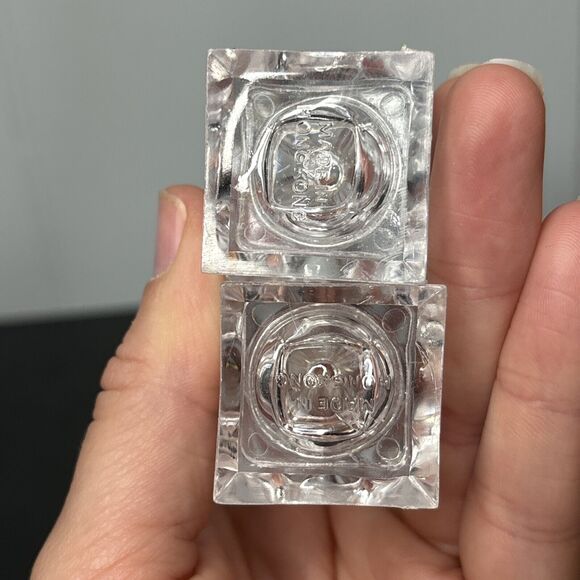 VINTAGE CRYSTALLINE SALT-N-PEPPER SHAKERS SET WITH ORIGINAL BOX HONG KONG RETRO - Picture 5 of 9